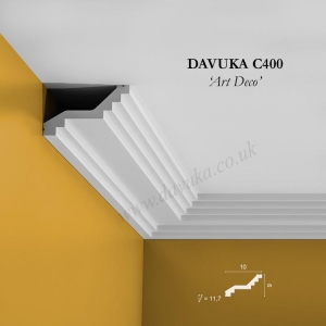C400 'art-deco' cornice