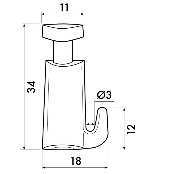 Micro Grip hook (2mm) - Image 4